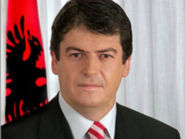 Albanian President Bamir Topi