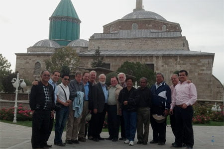 The group is at Rumi’s tomb in Konya