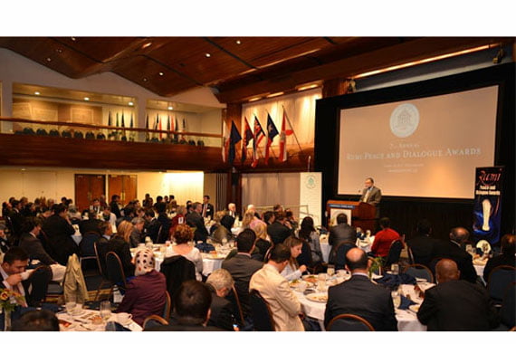 The Rumi Forum, an international organization promoting interfaith dialogue and peace, honored its 2013 RUMI Peace and Dialogue Award recipients on Thursday evening in Washington, D.C. (Photo: Cihan, İhsan Denli)