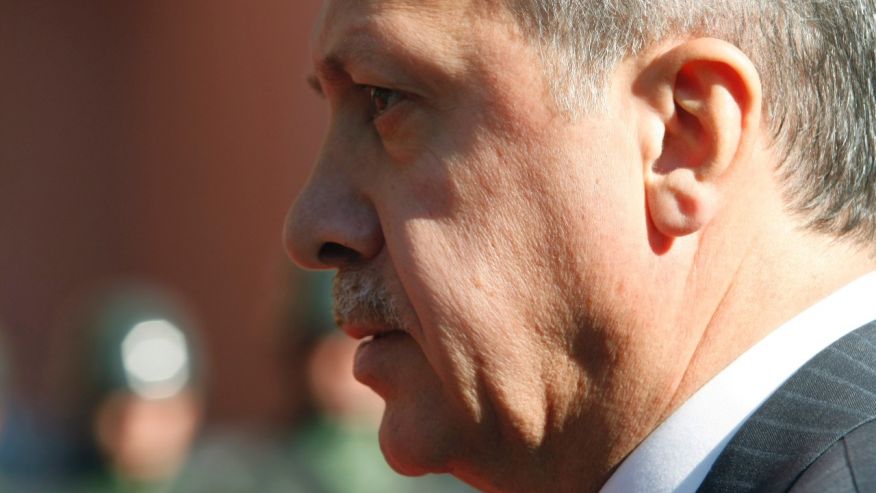 September 8, 2015: Turkish Prime Minister Recep Tayyip Erdogan walks before a ceremony outside his office in Ankara, Turkey. (AP)