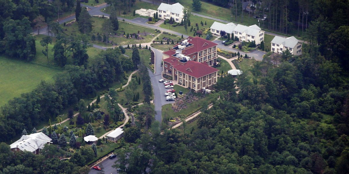 An aerial view of the Golden Generation Worship and Retreat Center in rural Saylorsburg, Pennsylvania, is seen in this picture taken July 9, 2013.