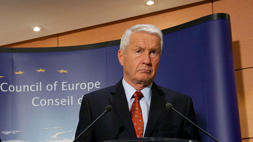 Thorbjorn Jagland, Secretary General of the Council of Europe.